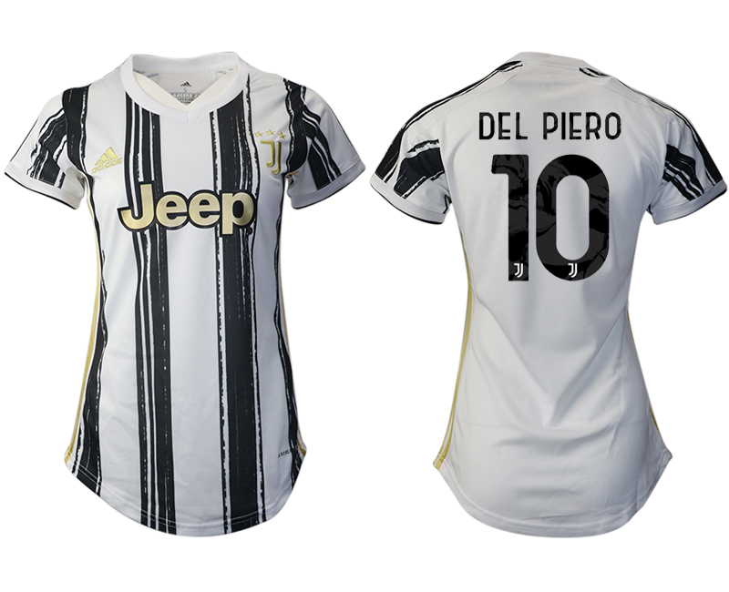 Women 2020-2021 Juventus home aaa version #10 white Soccer Jerseys1